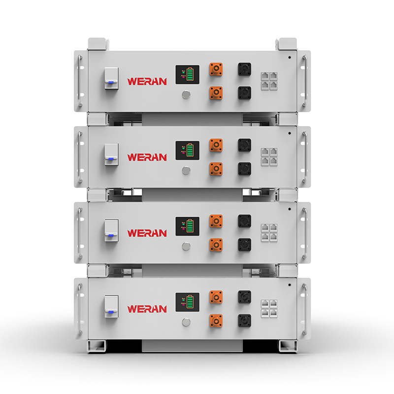 Pin giá đỡ WERAN WRL-48100RW 51.2V 100Ah LiFePO4 (5.12kWh) – 8000 chu kỳ, CAN/RS485, ESS tại nhà có thể xếp chồng lên nhau