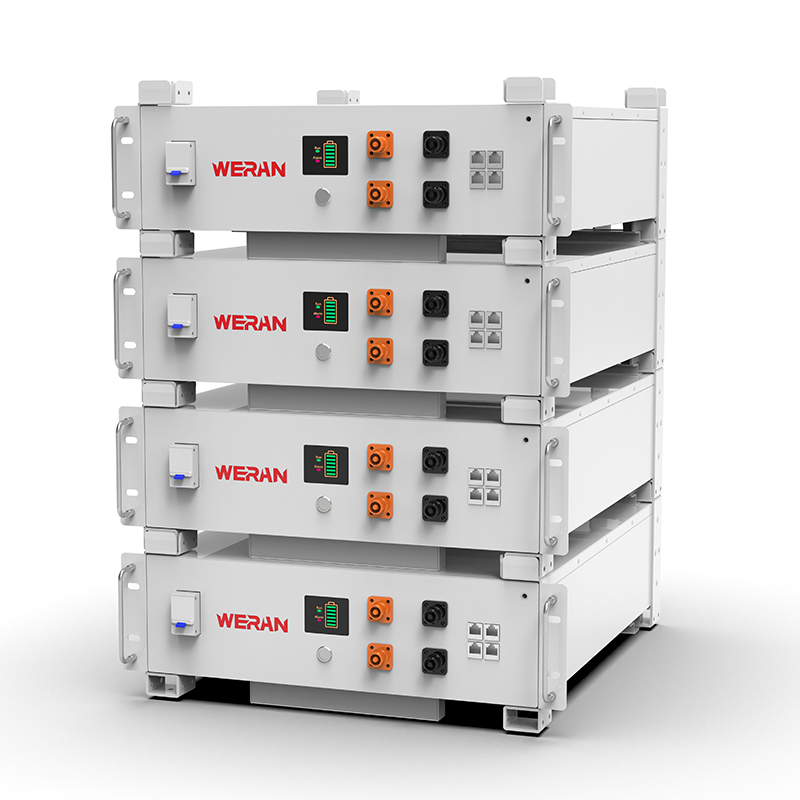 Pin giá đỡ WERAN WRL-48100RW 51.2V 100Ah LiFePO4 (5.12kWh) – 8000 chu kỳ, CAN/RS485, ESS tại nhà có thể xếp chồng lên nhau
