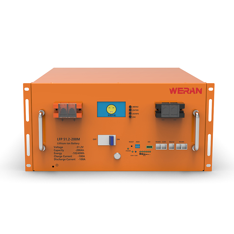 Pin giá đỡ WERAN WRL-48200RO 51.2V 200Ah LiFePO4 (10.24kWh) - 8000 chu kỳ, Bộ lưu trữ năng lượng mặt trời mô-đun, dòng điện cao