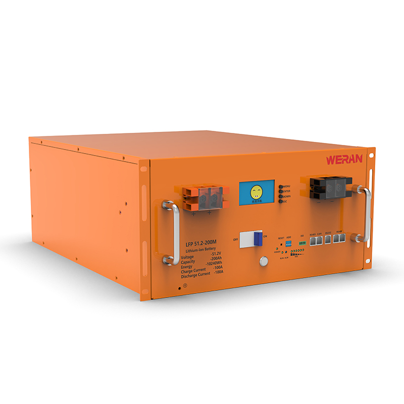 Pin giá đỡ WERAN WRL-48200RO 51.2V 200Ah LiFePO4 (10.24kWh) - 8000 chu kỳ, Bộ lưu trữ năng lượng mặt trời mô-đun, dòng điện cao