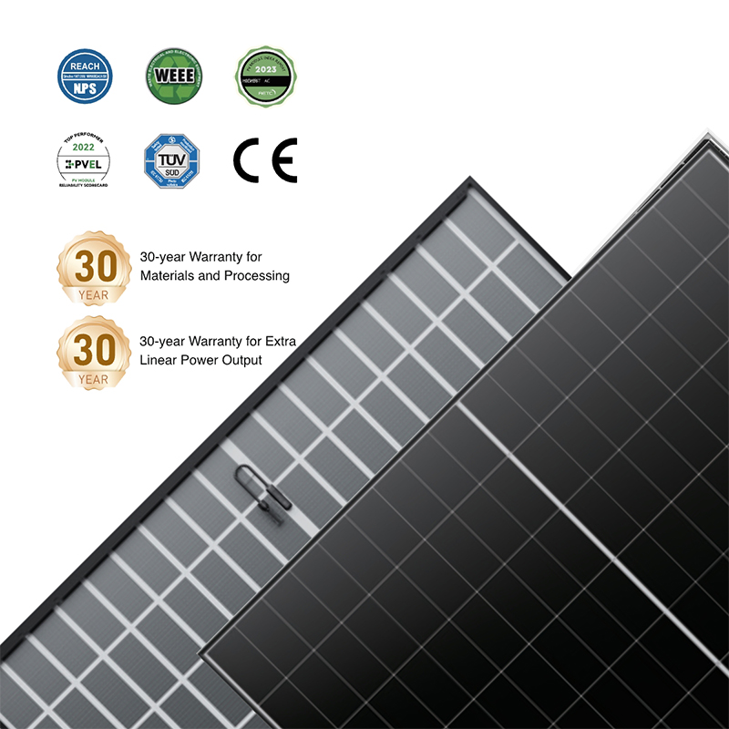 Bảng điều khiển năng lượng mặt trời BC kép WERAN EcoLife 480-490W LR7-54HJD Mô-đun PV dân dụng cao cấp