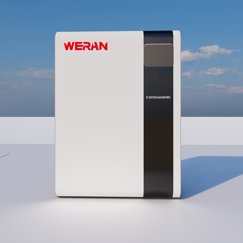 WERAN 51.2V 100Ah 5.12kWh Pin LiFePO4 gắn tường để lưu trữ năng lượng mặt trời dân dụng